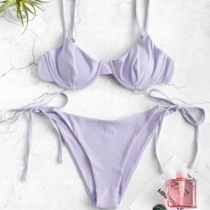 LAVENDER UNDERWIRE BIKINI